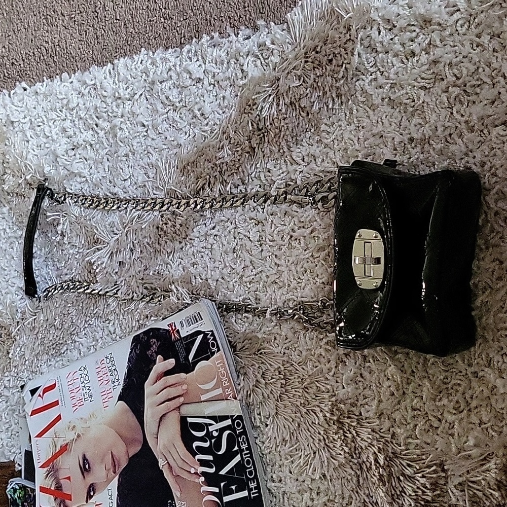 White House Black Market Small Patent Leather Bag